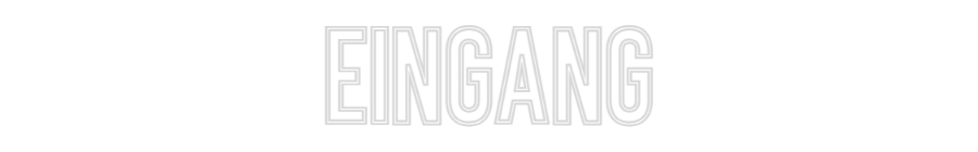 Individuelles Neon: EINGANG