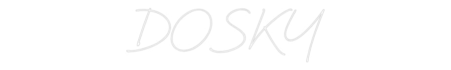 Individuelles Neon: DOSKY