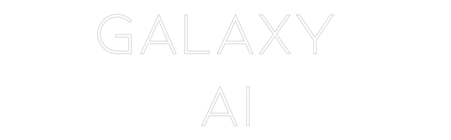 Individuelles Neon: Galaxy 
AI