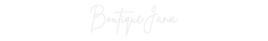 Individuelles Neon: BoutiqueJana