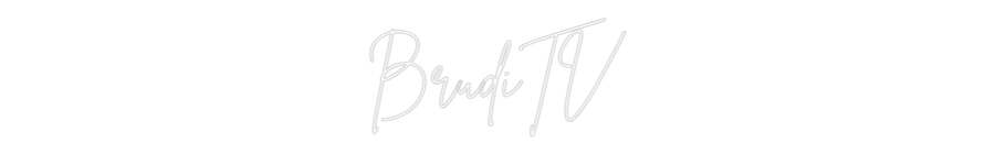 Individuelles Neon: BrudiTV
