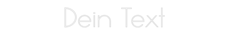 Individuelles Neon: Dein Text