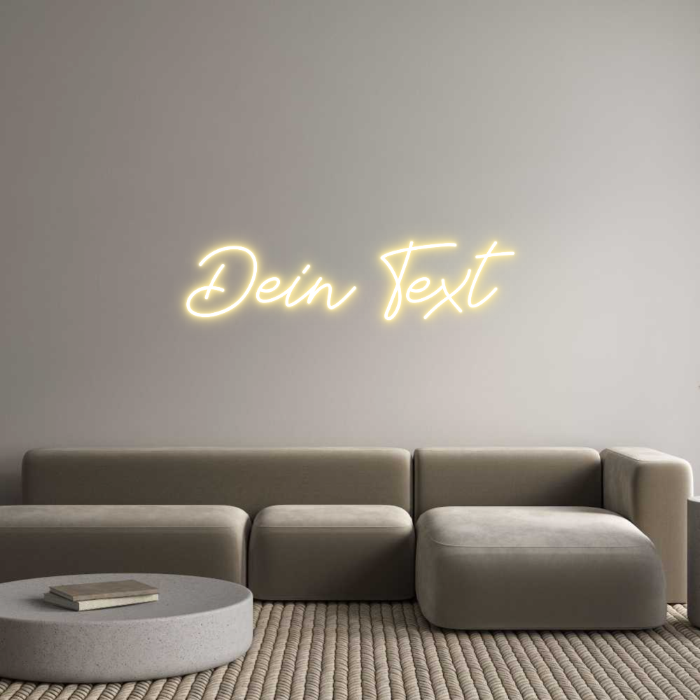 Individuelles Neon: Dein Text
