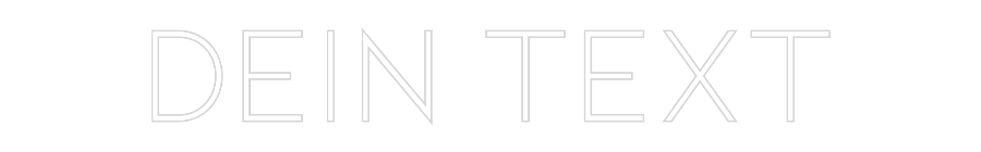 Individuelles Neon: Dein Text