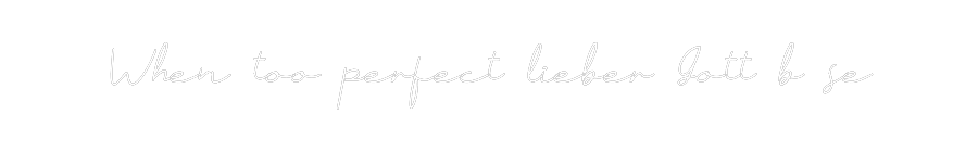Individuelles Neon: When too perf...
