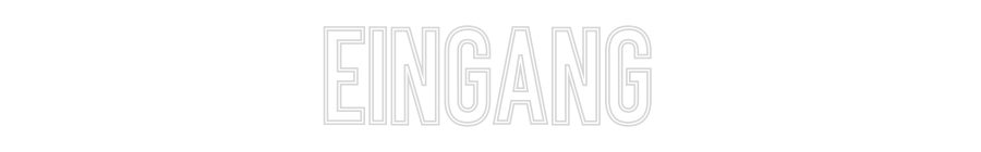 Individuelles Neon: EINGANG