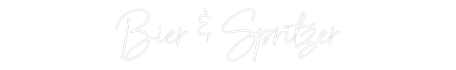 Individuelles Neon: Bier & Spritzer