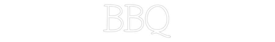 Individuelles Neon: BBQ