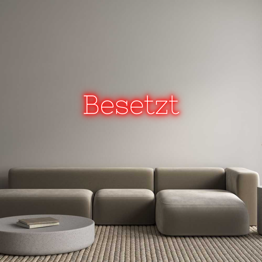 Individuelles Neon: Besetzt
