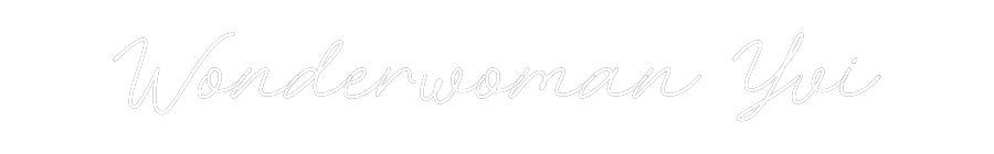 Individuelles Neon: Wonderwoman Yvi