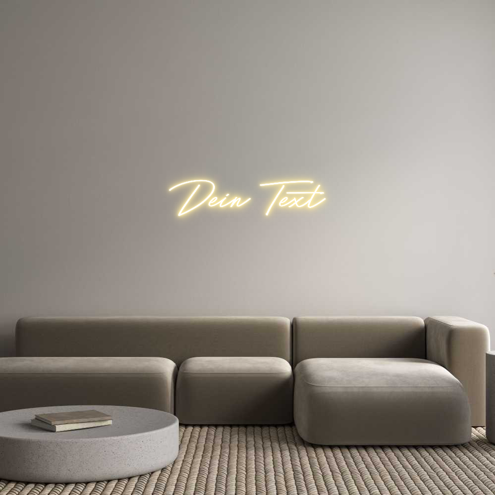 Individuelles Neon: Dein Text