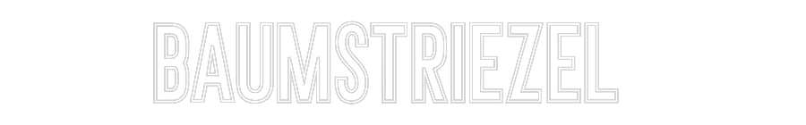 Individuelles Neon: Baumstriezel