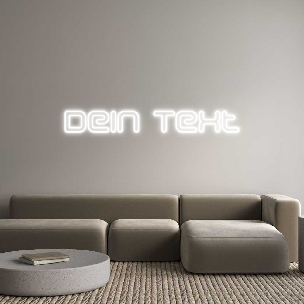 Individuelles Neon: Dein Text