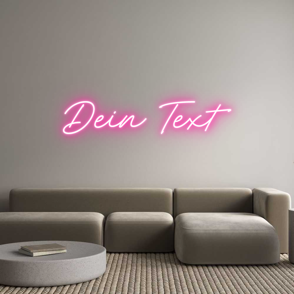 Individuelles Neon: Dein Text