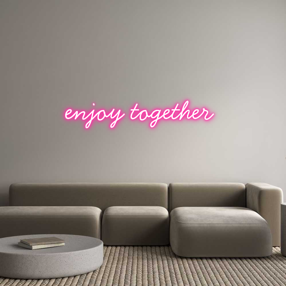 Individuelles Neon: enjoy together