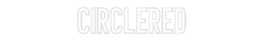 Individuelles Neon: CIRCLERED