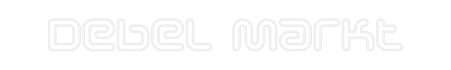 Individuelles Neon: Debel Markt