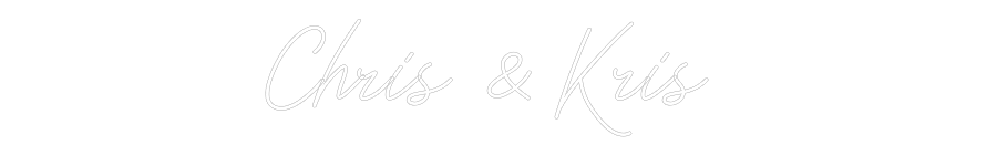 Individuelles Neon: Chris & Kris