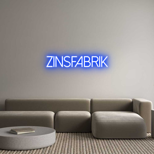 Individuelles Neon: Zinsfabrik