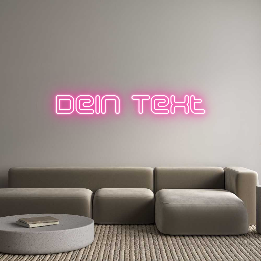 Individuelles Neon: Dein Text
