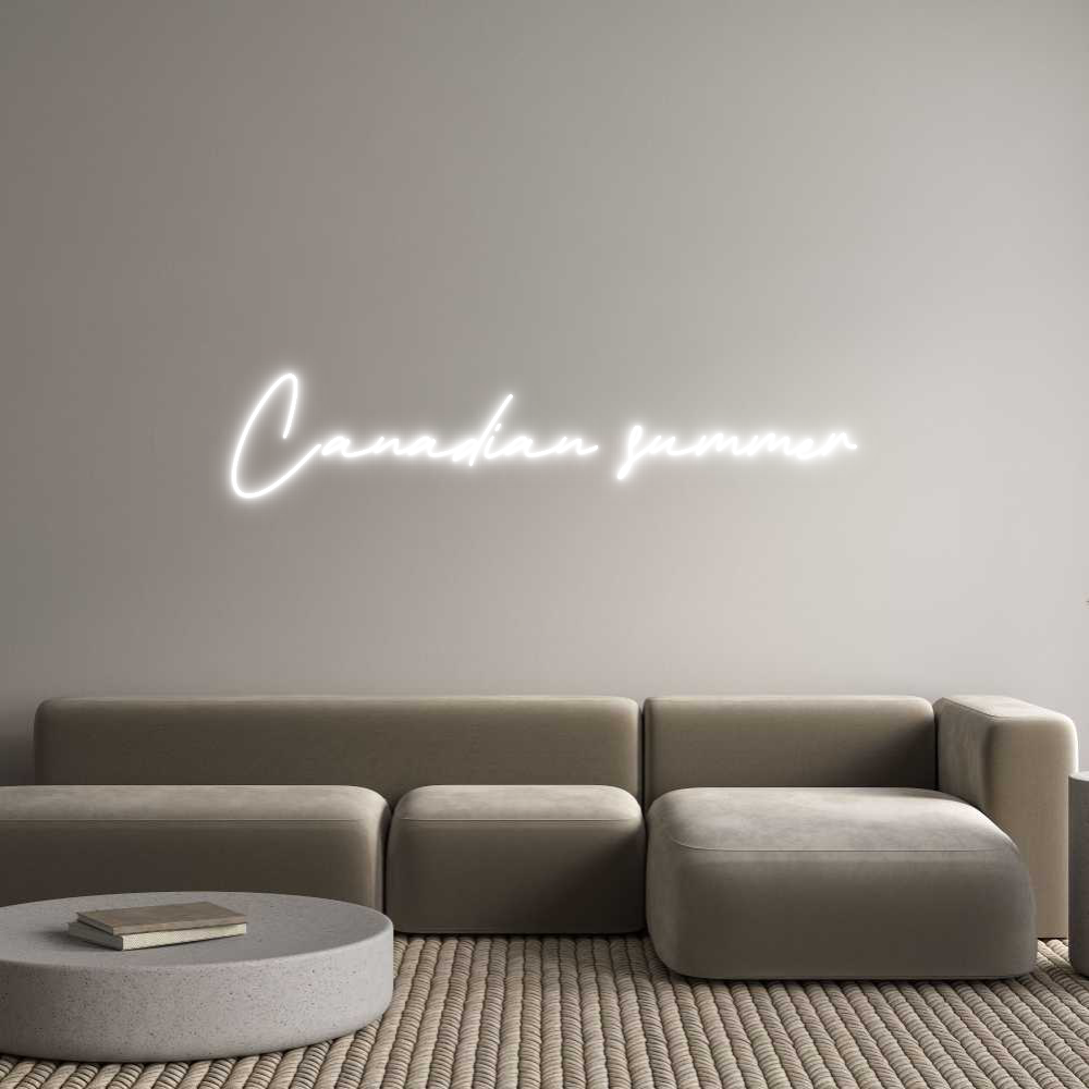 Individuelles Neon: Canadian summer