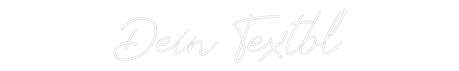 Individuelles Neon: Dein Textbl