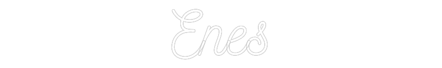 Individuelles Neon: Enes