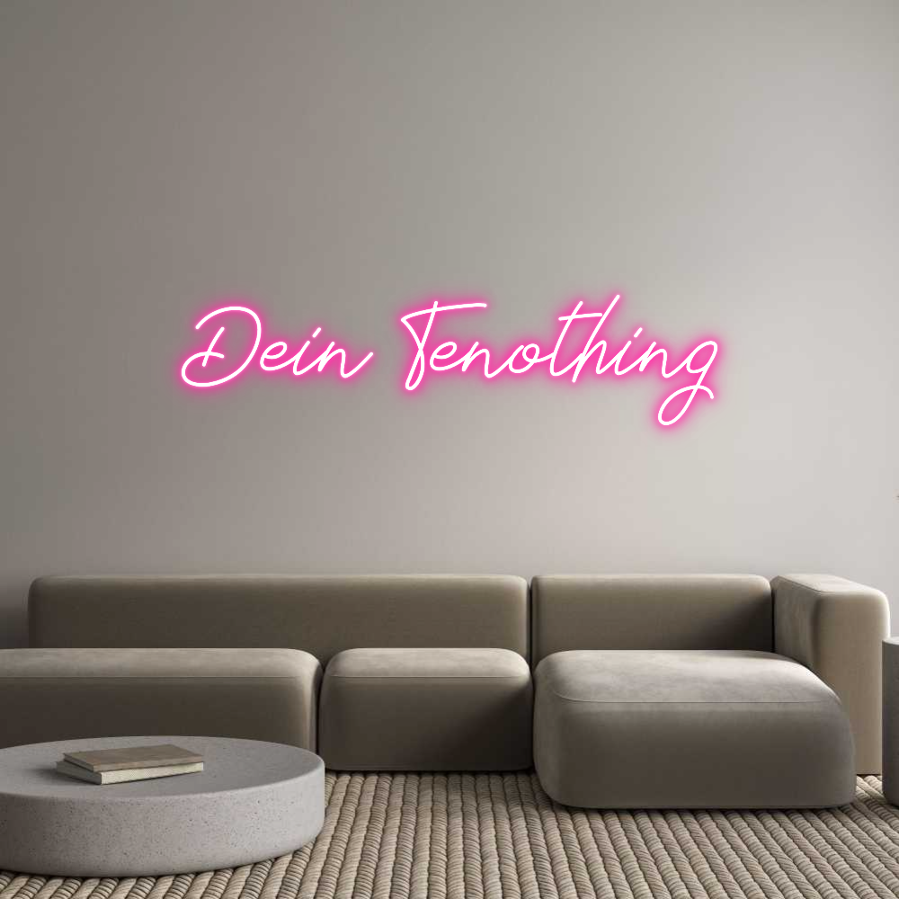 Individuelles Neon: Dein Tenothing