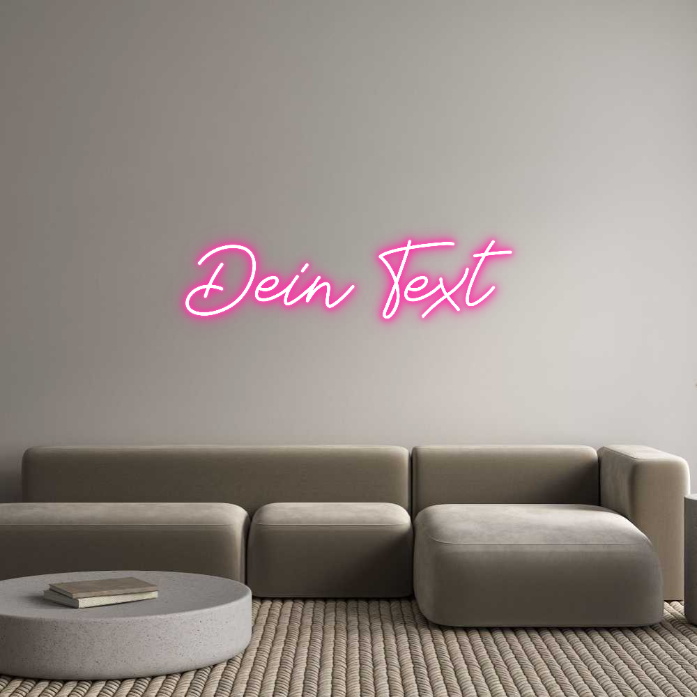 Individuelles Neon: Dein Text