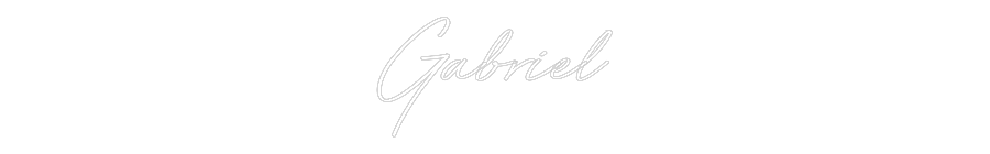 Individuelles Neon: Gabriel