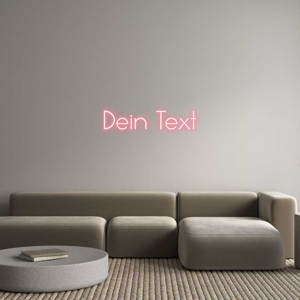 Individuelles Neon: Dein Text