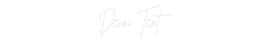 Individuelles Neon: Dein Text