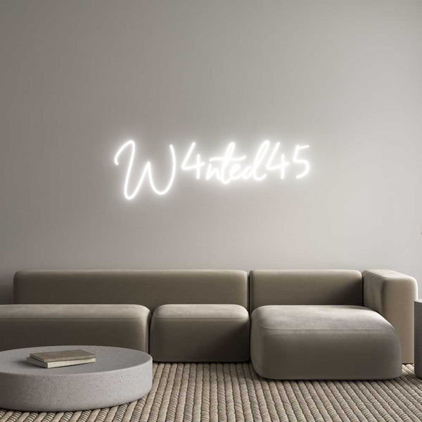 Individuelles Neon: W4nted45