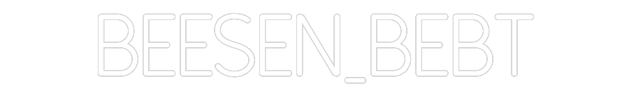 Individuelles Neon: BEESEN_BEBT