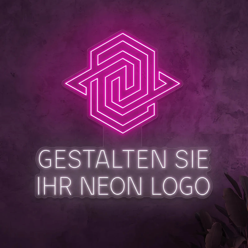 Ihr Logo in Neon