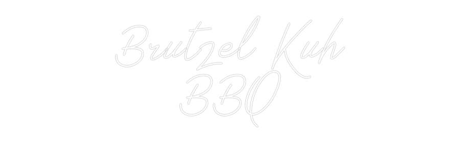 Individuelles Neon: Brutzel Kuh
...
