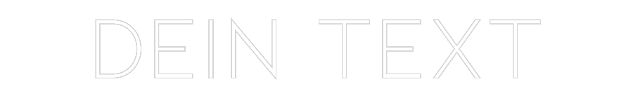 Individuelles Neon: Dein Text