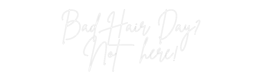 Individuelles Neon: Bad Hair Day?...