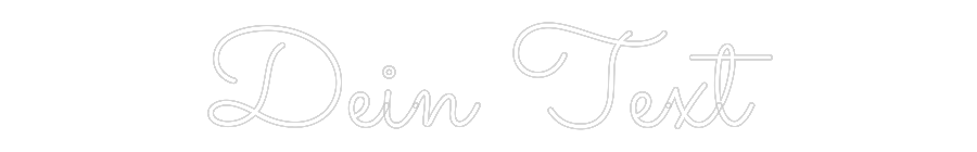 Individuelles Neon: Dein Text