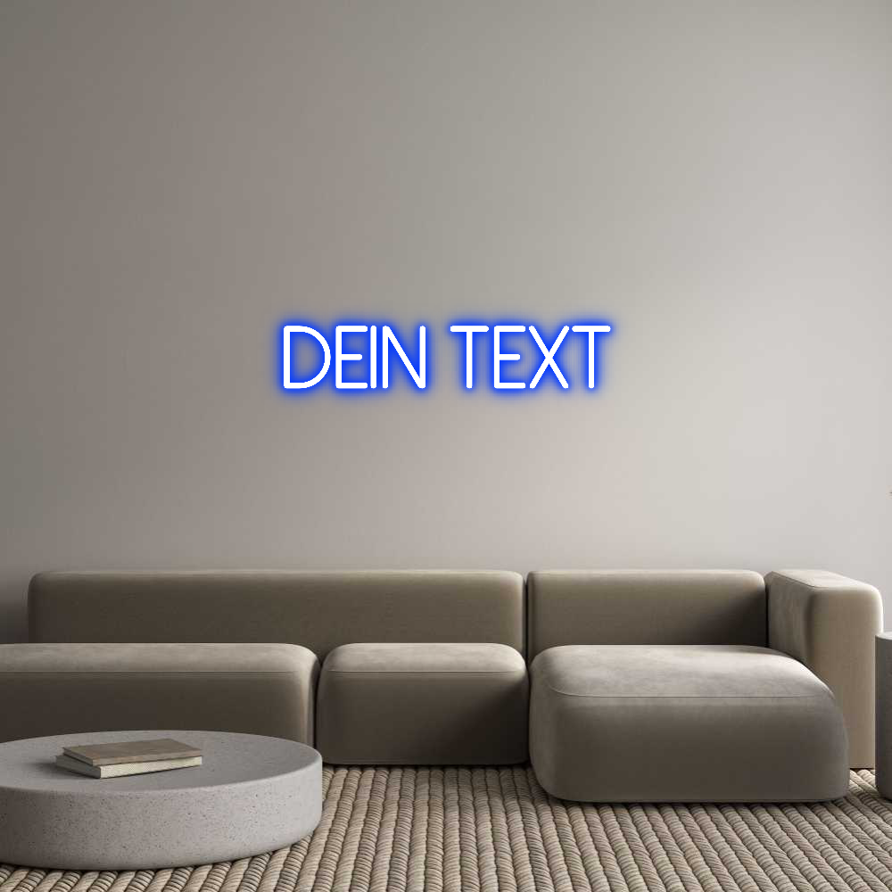 Individuelles Neon: Dein Text