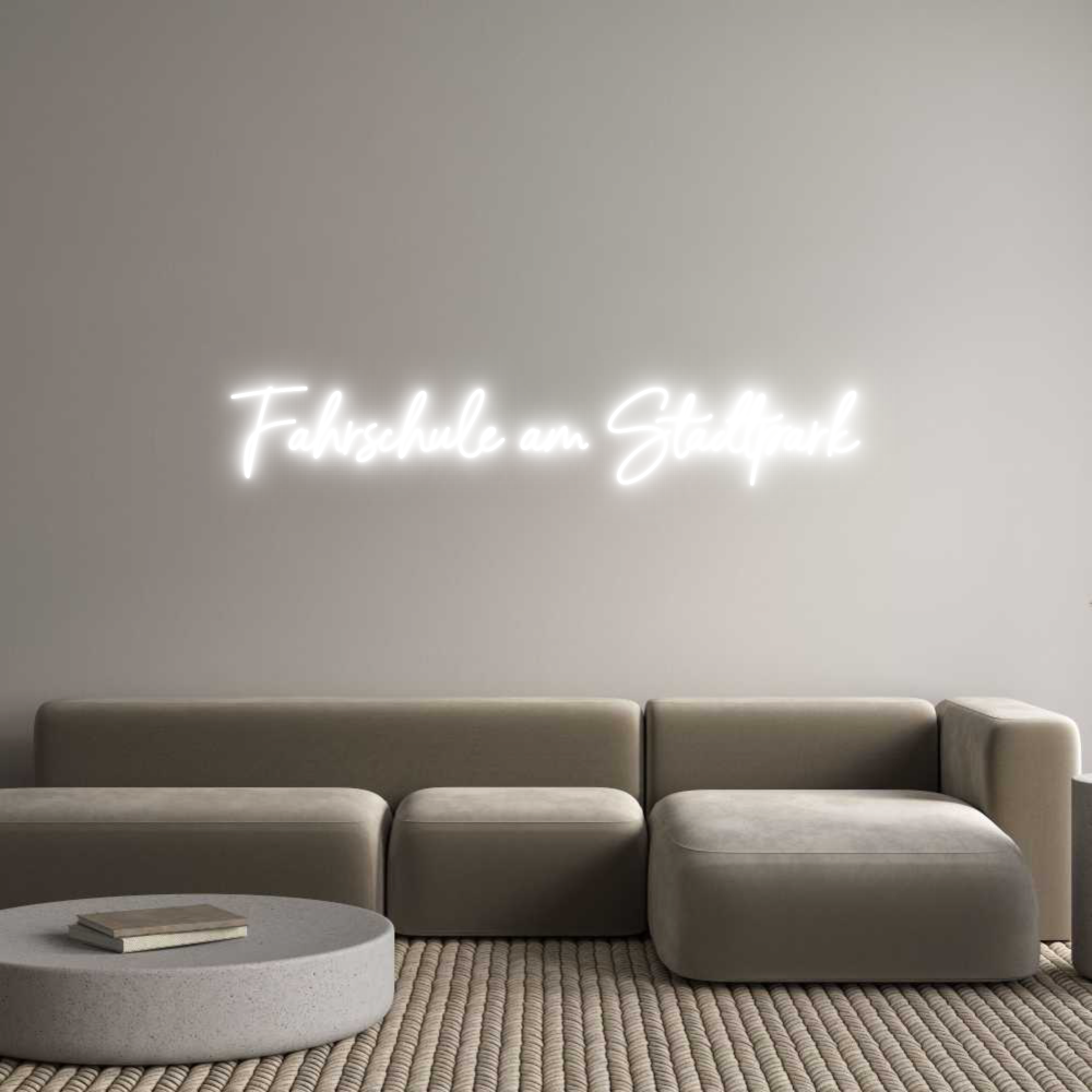 Individuelles Neon: Fahrschule am...
