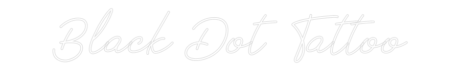 Individuelles Neon: Black Dot Tat...