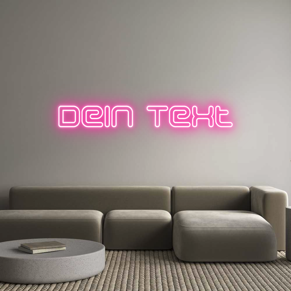 Individuelles Neon: Dein Text