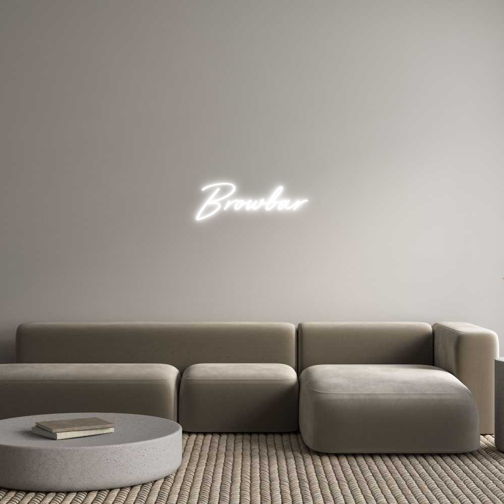 Individuelles Neon: Browbar