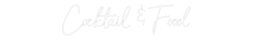 Individuelles Neon: Cocktail & Fo...