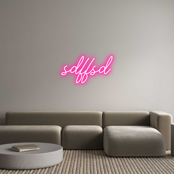 Individuelles Neon: sdffsd