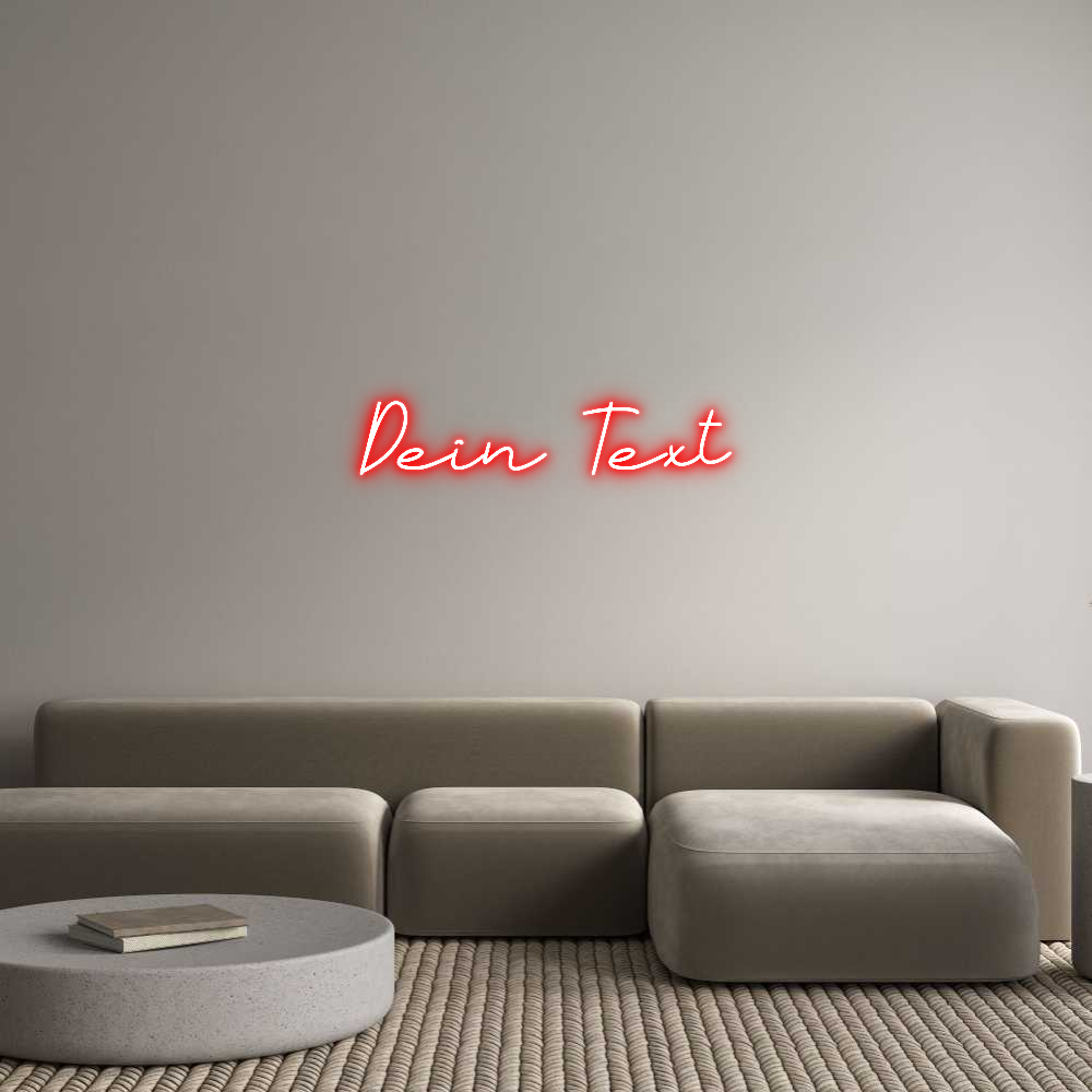 Individuelles Neon: Dein Text
