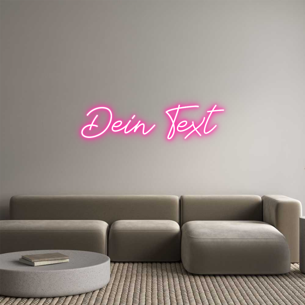 Individuelles Neon: Dein Text