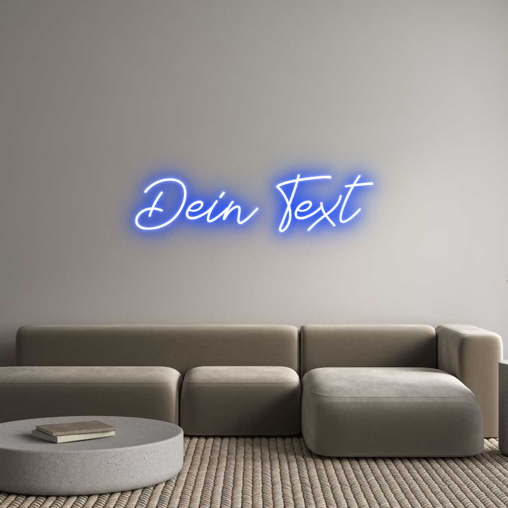 Individuelles Neon: Dein Text