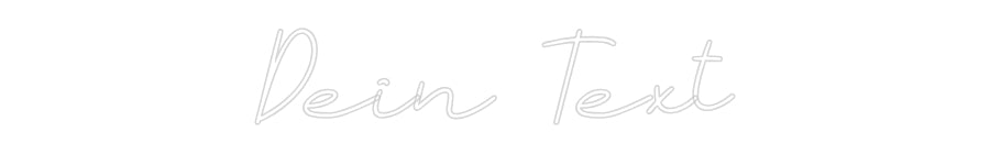 Individuelles Neon: Dein Text